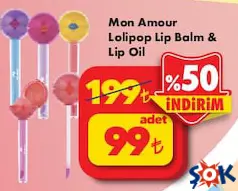 MON AMOUR LOLİPOP LİP BALM & LİP OİL indirimli fiyat MON AMOUR LOLİPOP LİP BALM & LİP OİL fiyat ve kampanya bilgisi